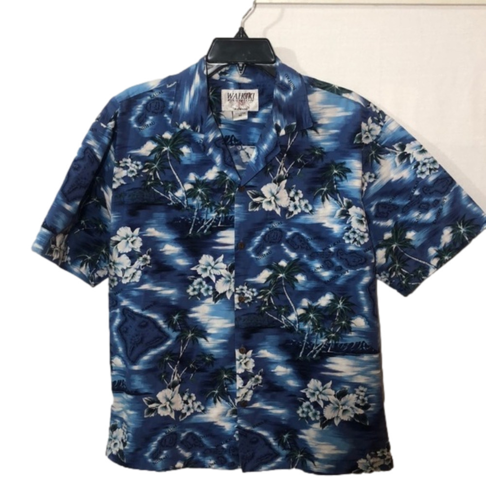 WAIKIKI Fashion Hawaii shirt, size medium, 100% cotton, good condition.